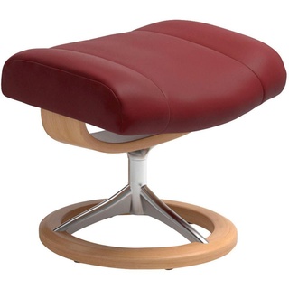 Stressless Stressless® Hocker »Garda«, mit Signature Base, Gestell Eichefarben rot