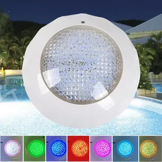 Poolbeleuchtung - RGB LED Unterwasserlampe 12V DC 45W - ABS PC - Mit Fernbedienung - Weiß