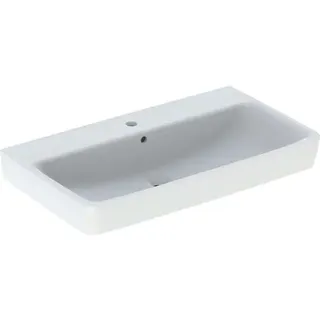 Geberit Renova Plan, Aufsatz-Waschtisch , 85x48 cm, 1 Hahnloch, mit Überlauf, 501727, 501.727.00.1, Farbe: Weiß