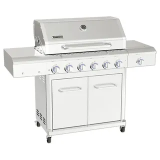 Gasgrill TENNEKER Silverstar TG-6 mit 6 Brenner + Infrarot-Seitenbrenner, gussei