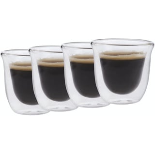 La Cafetière Espresso-Tassen, doppelwandig, 4er-Set