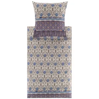 BASSETTI Bettwäsche Nairobi Farbe M1 CAFFE Größe 135x200+80x80 - Braun, Blau