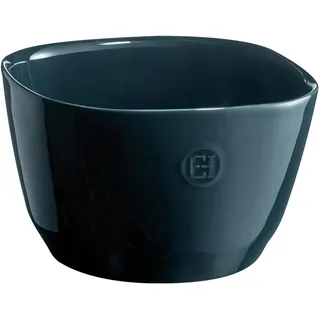 Emile Henry Salatschüssel aus Keramik, hergestellt in Frankreich, klein, 19,1 x 19,1 x 11,4 cm, Ozeanblau