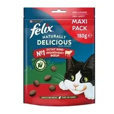 3x180g Vită & goji Naturally Delicious Felix Snackuri pisici