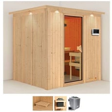 Bild von Sauna »Solida«, (Set), 9 KW-Ofen mit externer Steuerung beige