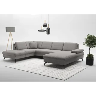 sit&more Wohnlandschaft »Morris Jubi U-Form, B: 300 cm« mit Armteilfunktion & 1 Zierkissen, optional Bettfunktion,