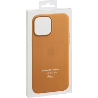 iPhone 13 Pro Max Leder Case mit MagSafe goldbraun