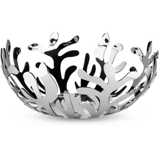 Alessi Mediterraneo Obstschale Silber/Weiß 25 cm