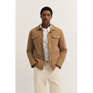 bugatti Kurzjacke "Regular Fit" mit Flexcity Stretch & Druckknöpfen, 70, beige