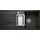 Metra 6 S-F schwarz Flächenbündig Excenterbetätigung 990 x 490 mm