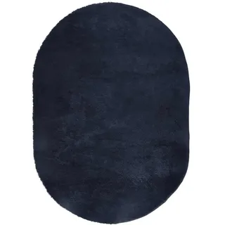 vidaXL Teppich Shaggy Hochflor NAVARRA Marineblau 300x200 cm Polyester