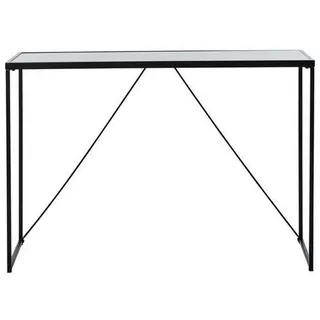 Livetastic Konsolentisch , Schwarz , Metall, Glas , 30x76x111 cm , Wohnzimmer, Wohnzimmertische, Konsolentische