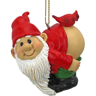 Weihnachtsverzierung - Gartenzwerge Figur - Loonie Moonie Gnome - Frech Mooning Zwerge Statuen