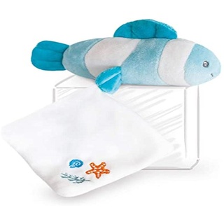 Doudou et Compagnie - Plüschtier Fisch niedlich mit Kuscheltier – 16 cm – Mandelgrün – DC3656