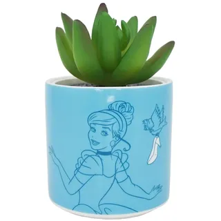 Cinderella Pflanzen Übertopf Unisex Dekoartikel blau Keramik Disney, Fan-Merch, Filme, Prinzessinnen