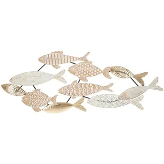 Wanddeko , Grau, Naturfarben, Weiß , Metall, Holzwerkstoff , 118x46.4x5.7 cm , Bilder & Rahmen, Wanddeko