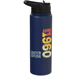 Monat Juni 1960 Jahr 1960 Retro 1960 Vintage 1960 seit 1960 Stainless Steel Insulated Water Bottle