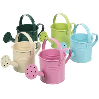 UPKOCH Garten GießKanne Kinder - Kleine GießKanne Aus Eisen FüR Zimmerpflanzen Und Blumen, 5 StüCk, Assortierte Farben, Ideal FüR Indoor/Outdoor Gartenarbeit