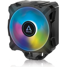 ARCTIC Freezer A35 A-RGB - Single-Tower CPU Kühler für AMD mit A-RGB, druckoptimierter 120 mm P-Lüfter, 200–1700 RPM, 4 Heatpipes, inkl. MX-5 Wärmeleitpaste - Schwarz