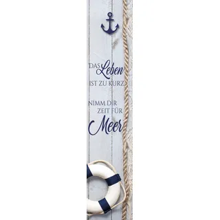 Leinwandbild BÖNNINGHOFF "Maritim", blau (farbe bild(er): blau), B:25cm H:120cm T:2cm, MDF, Papier, Bilder, Leinwandbild