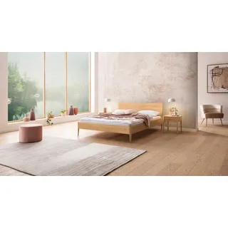 Hasena Massivholzbett Spezia, Farbe: Eiche bright, geölt, verschiedene Größen - 160 x 200 cm/20 cm