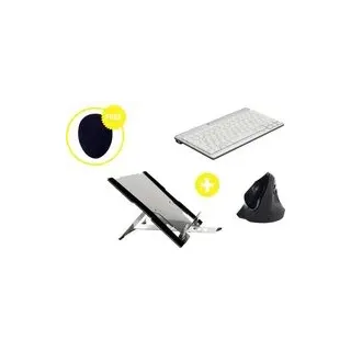 BakkerElkhuizen Homeworking Box Professional PLUS DE Home Office-Set Höhen-Bereich: 9 bis 22 cm Sch