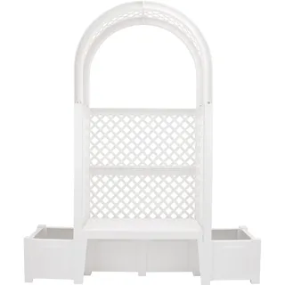 KHW Gartenbank Amsterdam 174 x 49 x 207 cm Weiß