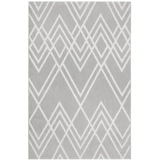 Esprit Outdoorteppich , Creme, Weiß , Textil , Raute , rechteckig , 200x290 cm , Textiles Vertrauen - Oeko-Tex® , für Fußbodenheizung geeignet, in verschiedenen Größen erhältlich, feuchtraumgeeignet, pflegeleicht, leicht zusammenrollbar , Teppiche und Böden, Teppiche, Outdoorteppiche