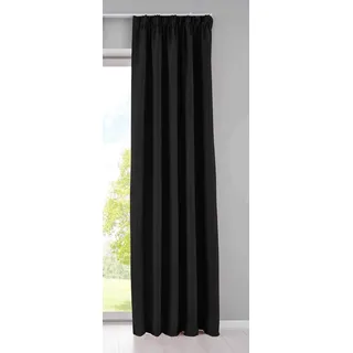 Gardinenbox Newyork Ösen 225 x 225 cm Schwarz 1er-Pack