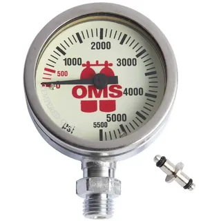 Oms Spg Mineral Glass 5500 Psi 52 Mm Manometer - Silver - One Size