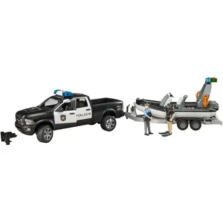 Bruder 02507 - RAM 2500 Polizei Pickup schwarz/weiß 1:16