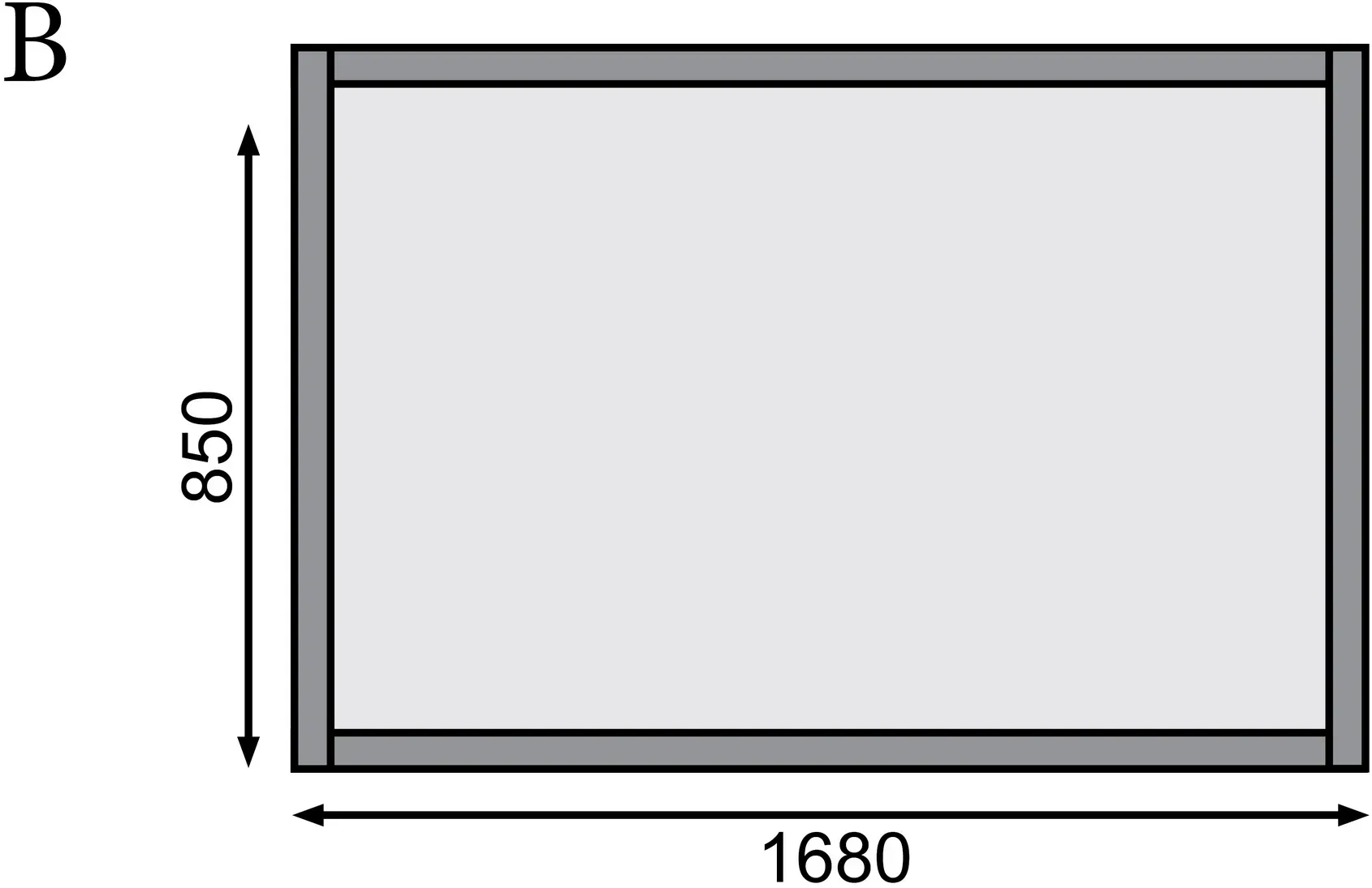 Bild von Hochbeet 2 163 x 79 x 82 cm terragrau 
