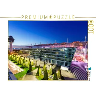 Calvendo Puzzle Flughafen München in Deutschland 1000 Teile Lege-Größe 64x48cm Foto-Puzzle für glückliche Stunden