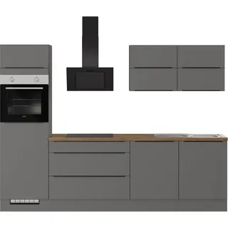 Impuls Küchen Küchenzeile Toledo 280 cm grau