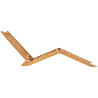 vidaXL Sonnenliege Massivholz Teak - Braun