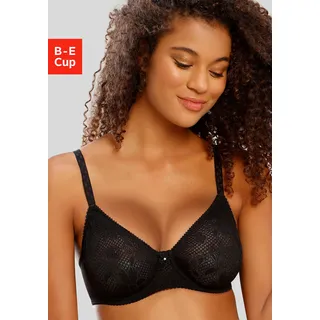 Nuance by Lascana T-Shirt-BH mit Bügel, mit nahtlosen Cups aus glatter Spitze, Dessous, schwarz