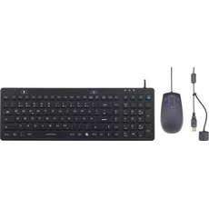 Bild IP 68 Industrie USB Tastatur, Maus-Set Spritzwassergeschützt, Staubgeschützt Deutsch,