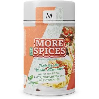 MORE Nutrition MORE Not Spices, Italian Allrounder, 110 g, Würzende Mischung mit Meersalz, Tomate, Paprika und Basilikum