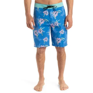 Boardshorts QUIKSILVER "Everyday Straight 20", Herren, Gr. 31SM, blau (nebulas blau backyards), Obermaterial: 100% Microfaser;, Hosen Boardshorts