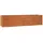 Hochbeet Rostig 320 x 80 x 77 cm Braun