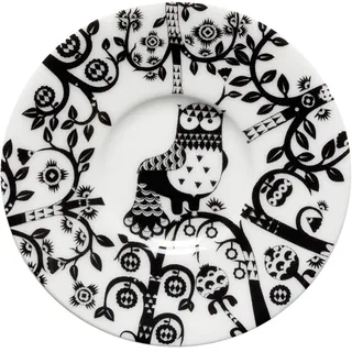 Iittala 1012499 Taika schwarz Untertasse 11cm, Porzellan
