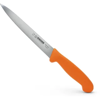 Giesser seit 1776 - Made in Germany - Filiermesser orange, Basic Orange, Klinge 18 cm, rutschfest, Filetiermesser spülmaschinenfest, rostfrei
