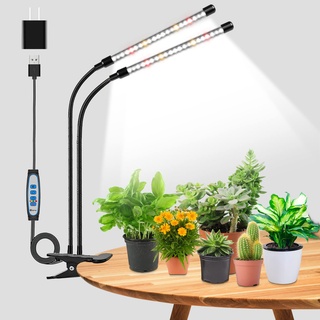 WOLEZEK Pflanzenlampe LED, Vollspektrum Wachstumslampen für Pflanzen, 6000K Pflanzenlicht für Zimmerpflanzen, Pflanzenleuchte, Grow Light mit 5 Stufen Dimmbar, 6/12/16H Auto Timer