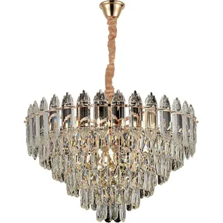 TOOLIGHT Hängelampe Mit Kristallen G057-Cp 50Cm 50Cm Gold - Gold