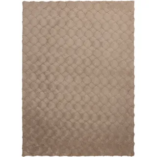 Kayoom Royal Glow 825 Hochflorteppich 160 x 230 cm Beige