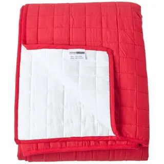 Homescapes Tagesdecke gesteppt mit Wende-Design, 150/200 cm , Rot , Textil , Rechteckig , 150x200 cm , Oeko-Tex® , Heimtextilien, Bettwäsche & Leintücher, Tagesdecken