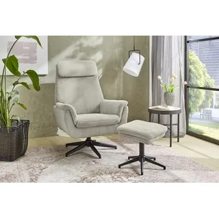 Jockenhöfer Relaxsessel mit Hocker HAMAR - beige