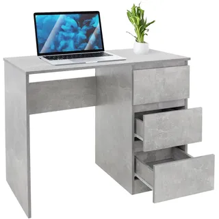 ML-Design Schreibtisch - Grau , Holzwerkstoff , 50x76x90 cm, , Büromöbel, Schreibtische, Schreibtische