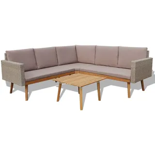 vidaXL Garten-Lounge-Set grau 43133