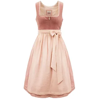 Dirndl MARJO "Dirndl LANGENSTEIN", Damen, Gr. 42, EURO, rosa (blush), Obermaterial: 60% Polyester PES. 40% Viskose CV., Kleider Dirndl
